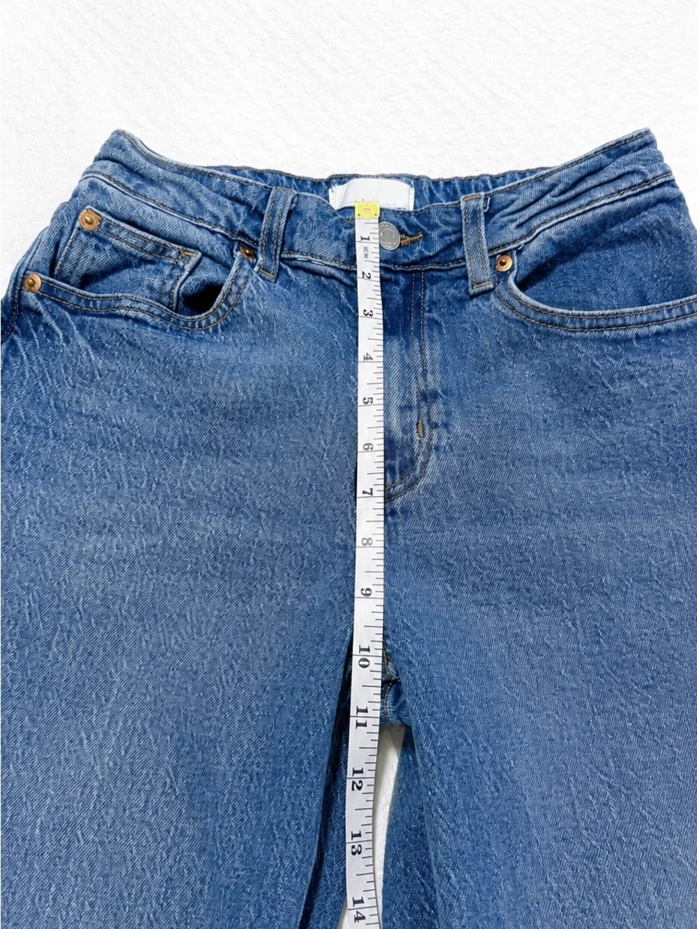 H&M Harper High Rise Wide Leg Jeans Women’s Size 6 Medium Wash Denim - Picture 9 of 10